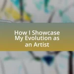 How I Showcase My Evolution as an Artist
