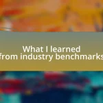 What I learned from industry benchmarks